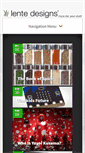 Mobile Screenshot of lentedesigns.info